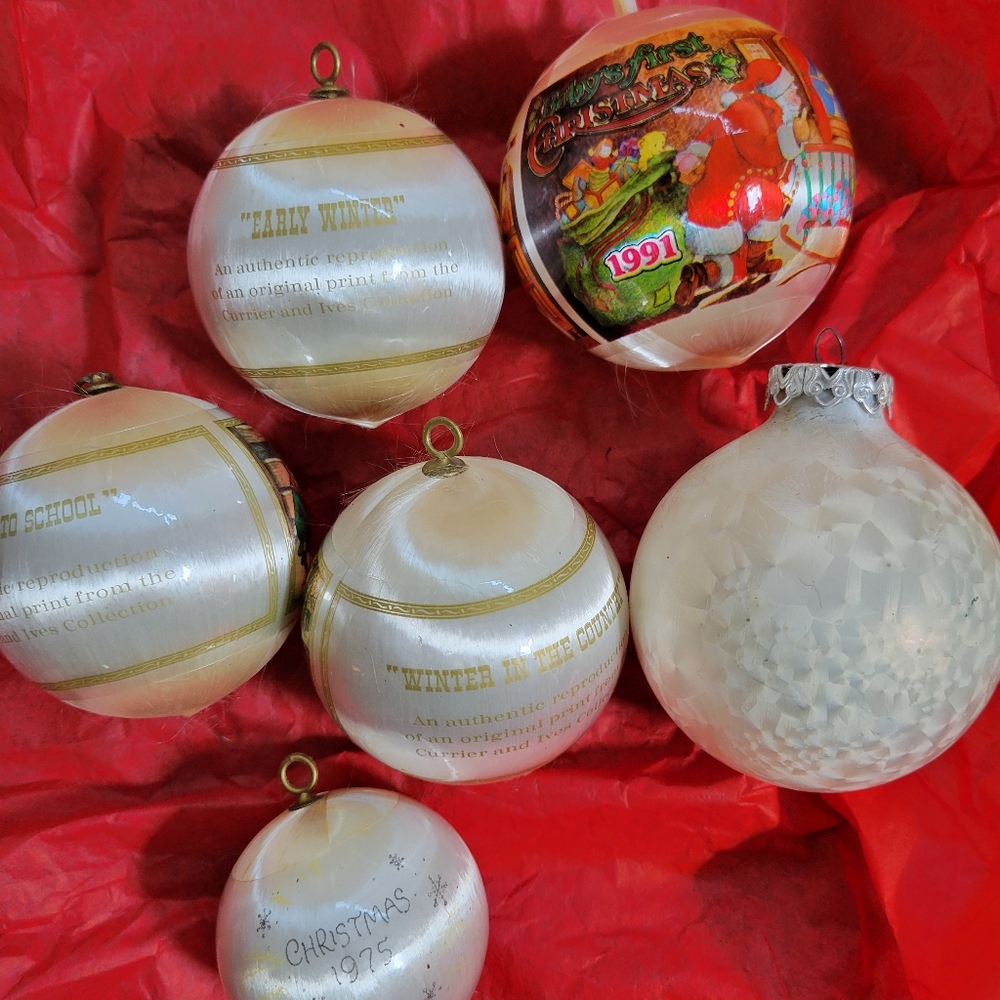 Christmas Ornaments  VTG 1970 -90s, Silk Satin ~ Betsey Clark, Baby's 1st FINAL! - Picture 15 of 16